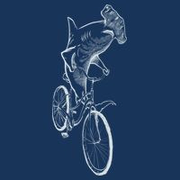 Hammerhead Shark Riding Bicycle Cool Comfort Performance Bucket Hat