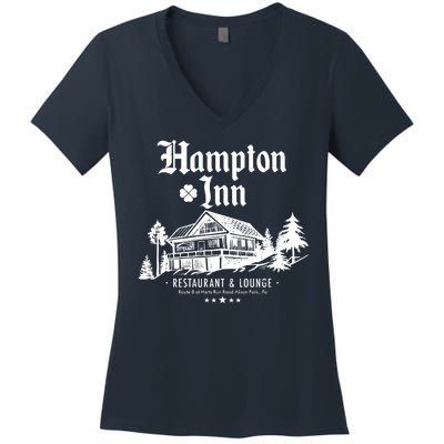 Hampton Inn Restaurant And Lounge Hotel Lodge Women's V-Neck T-Shirt