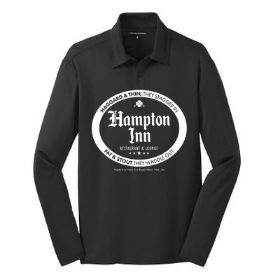 Hampton Inn Restaurant And Lounge Logo Silk Touch Performance Long Sleeve Polo