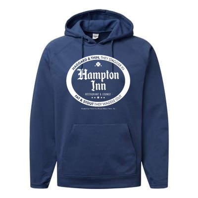 Hampton Inn Restaurant And Lounge Logo Performance Fleece Hoodie