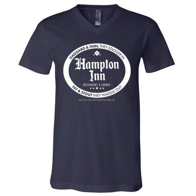 Hampton Inn Restaurant And Lounge Logo V-Neck T-Shirt