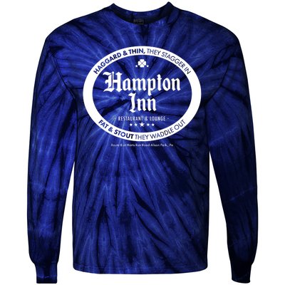 Hampton Inn Restaurant And Lounge Logo Tie-Dye Long Sleeve Shirt