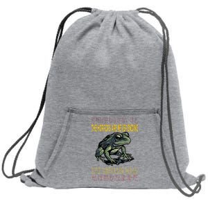 Horrors Are Never Ending Yet I Remain Silly Japanese Frog Sweatshirt Cinch Pack Bag