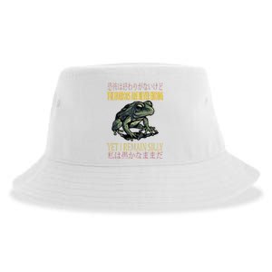 Horrors Are Never Ending Yet I Remain Silly Japanese Frog Sustainable Bucket Hat