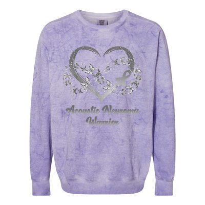 Heart Acoustic Neuroma Warrior Gifts Colorblast Crewneck Sweatshirt