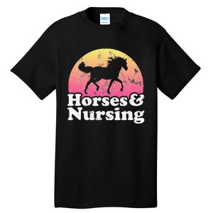 Horse and Nurse  or Horses Nursing Tall T-Shirt