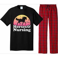 Horse and Nurse  or Horses Nursing Pajama Set