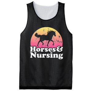 Horse and Nurse  or Horses Nursing Mesh Reversible Basketball Jersey Tank