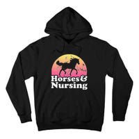 Horse and Nurse  or Horses Nursing Tall Hoodie