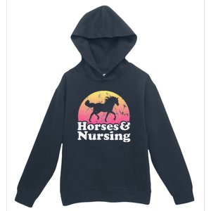 Horse and Nurse  or Horses Nursing Urban Pullover Hoodie