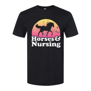 Horse and Nurse  or Horses Nursing Softstyle CVC T-Shirt