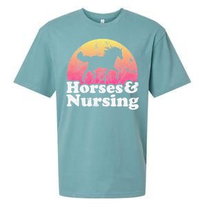 Horse and Nurse  or Horses Nursing Sueded Cloud Jersey T-Shirt