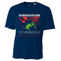 Horrors Are Never Ending Yet I Remain Silly Japanese Frog Cooling Performance Crew T-Shirt