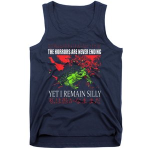 Horrors Are Never Ending Yet I Remain Silly Japanese Frog Tank Top