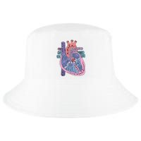 Heart Anatomy Nursing School Cardiologist Anatomical Heart Cool Comfort Performance Bucket Hat