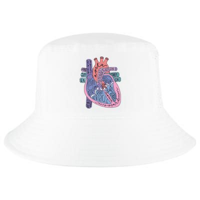 Heart Anatomy Nursing School Cardiologist Anatomical Heart Cool Comfort Performance Bucket Hat