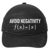 Humorous Avoid Negativity Math Equation Men Women Saying Pun 7-Panel Snapback Hat