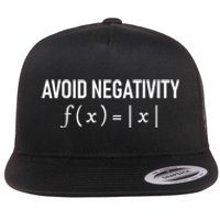 Humorous Avoid Negativity Math Equation Men Women Saying Pun Flat Bill Trucker Hat