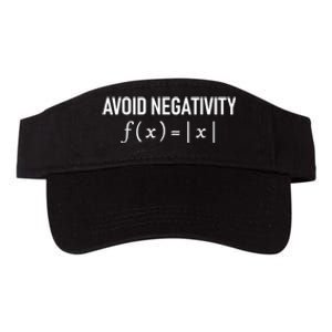 Humorous Avoid Negativity Math Equation Men Women Saying Pun Valucap Bio-Washed Visor