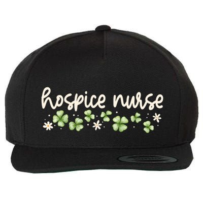 Hospice Aide Nurse St Patricks Day Medical Lucky Clover Gift Wool Snapback Cap