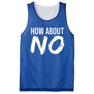 How About No Funny Mesh Reversible Basketball Jersey Tank