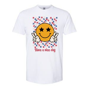 Have A Nice Day Smiley Face | 4th Of July Softstyle CVC T-Shirt