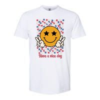 Have A Nice Day Smiley Face | 4th Of July Softstyle CVC T-Shirt