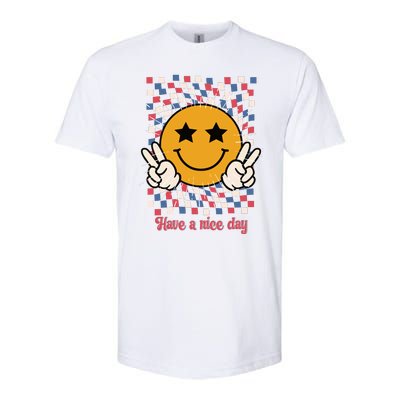 Have A Nice Day Smiley Face | 4th Of July Softstyle® CVC T-Shirt