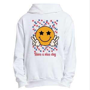 Have A Nice Day Smiley Face | 4th Of July Urban Pullover Hoodie