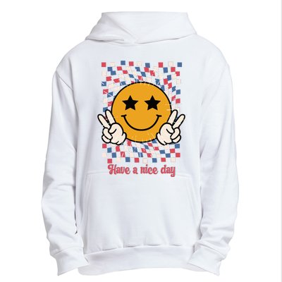 Have A Nice Day Smiley Face | 4th Of July Urban Pullover Hoodie