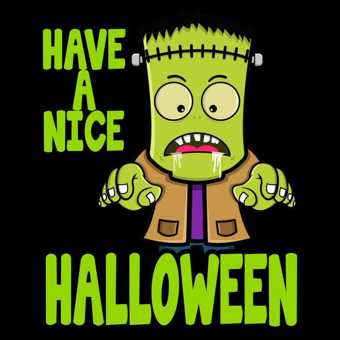 Have A Nice Halloween Frankenstein Monster Bucket Hat
