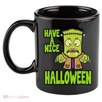 Have A Nice Halloween Frankenstein Monster 11oz C Handle Ceramic Mug