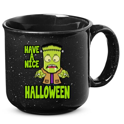 Have A Nice Halloween Frankenstein Monster 15oz Campfire Ceramic Mug