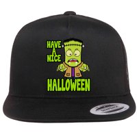 Have A Nice Halloween Frankenstein Monster Flatbill Hat