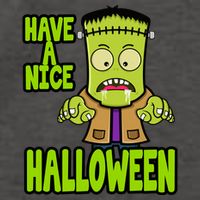 Have A Nice Halloween Frankenstein Monster Vector Backpack