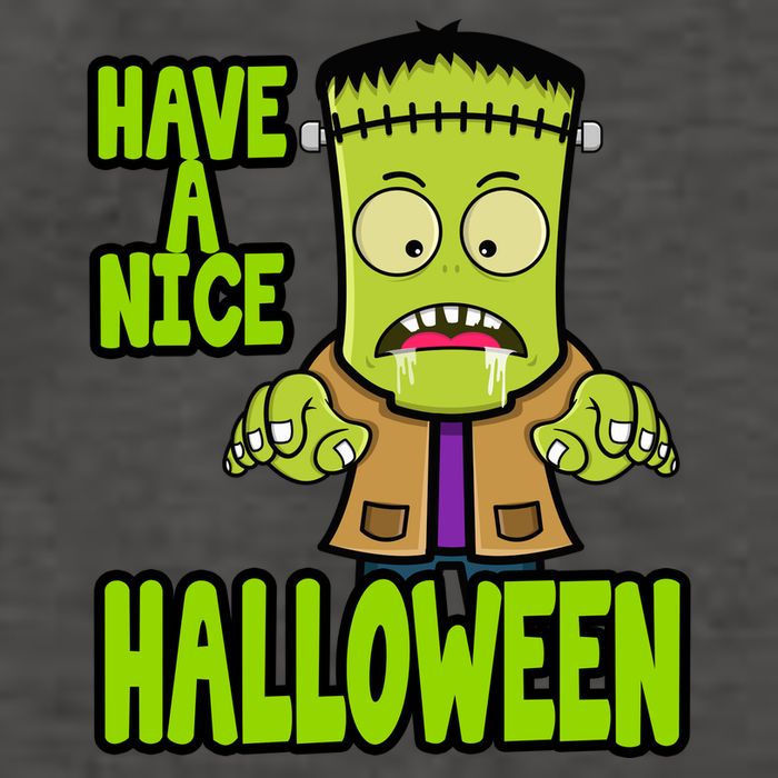 Have A Nice Halloween Frankenstein Monster Vector Backpack