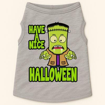 Have A Nice Halloween Frankenstein Monster Doggie Tank