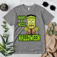 Have A Nice Halloween Frankenstein Monster Premium T-Shirt