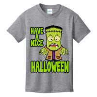 Have A Nice Halloween Frankenstein Monster Kids T-Shirt