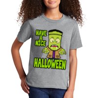 Have A Nice Halloween Frankenstein Monster Kids T-Shirt