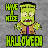 Have A Nice Halloween Frankenstein Monster Kids T-Shirt