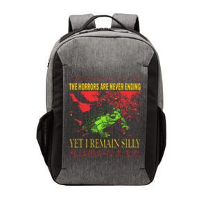 Horrors Are Never Ending Yet I Remain Silly Japanese Frog Vector Backpack