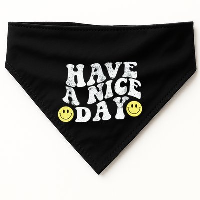 Have A Nice Day Smile USA-Made Doggie Bandana