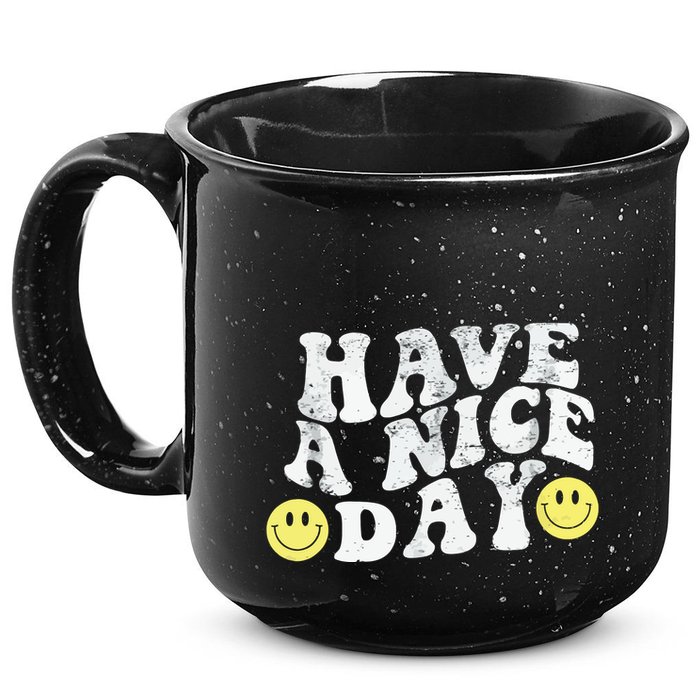 Have A Nice Day Smile 15oz Campfire Ceramic Mug