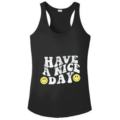 Have A Nice Day Smile Ladies PosiCharge Competitor Racerback Tank