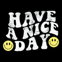 Have A Nice Day Smile Cropped Pullover Crew