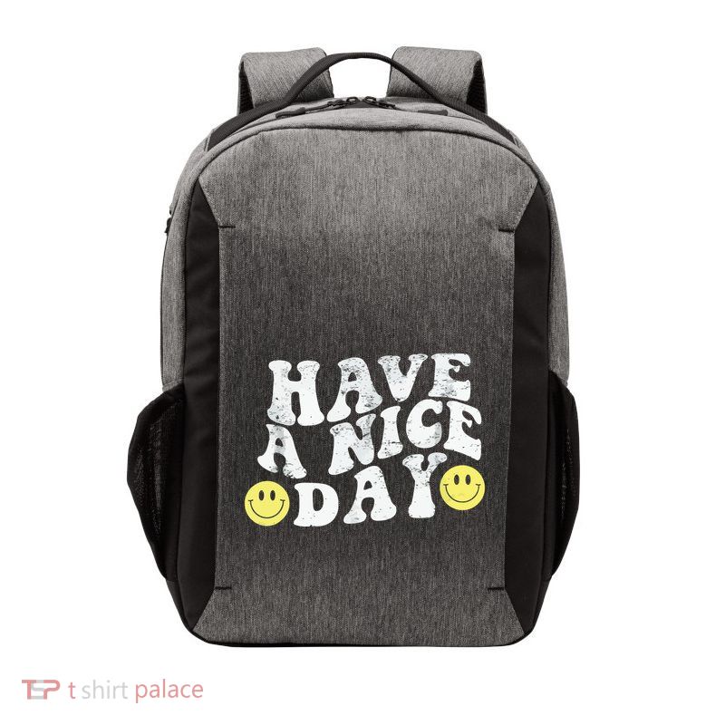 Have A Nice Day Smile Vector Backpack