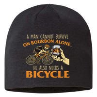 He Also Needs A Bicycle Cycling Biker Bicyclist Cyclist Sustainable Beanie
