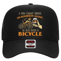 He Also Needs A Bicycle Cycling Biker Bicyclist Cyclist Trucker Hat