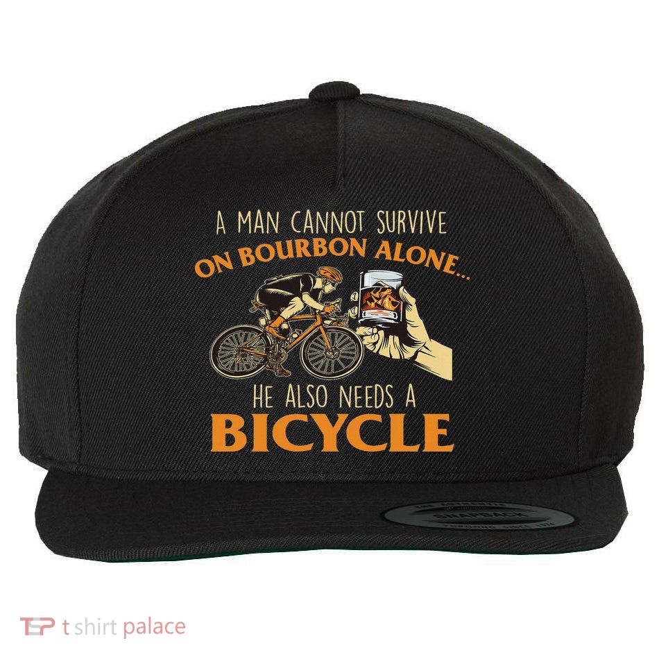 He Also Needs A Bicycle Cycling Biker Bicyclist Cyclist Wool Snapback Cap